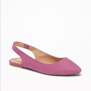 🍁 Pink Sling Back Flats